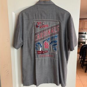 Tommy Bahama Gray St. Louis Cardinals Shirt - L